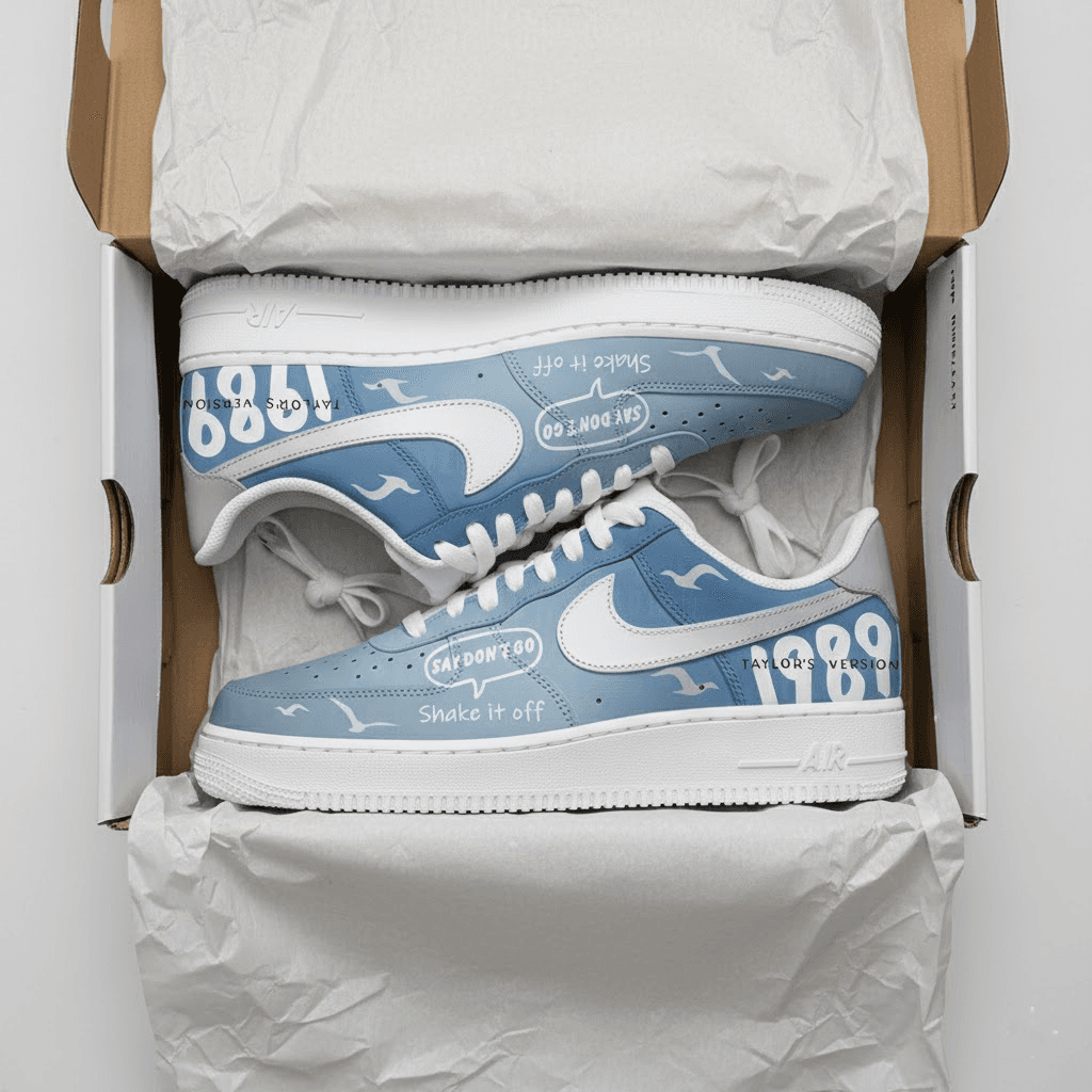 Taylor Swift Albums Custom AF1 Style Sneakers - The Eras Collection - Image 4