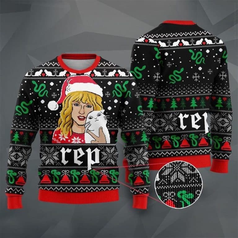 The Ultimate Swiftie Style: Taylor Swift Christmas Ugly Sweater - Unisex Holiday Jumper - Image 1