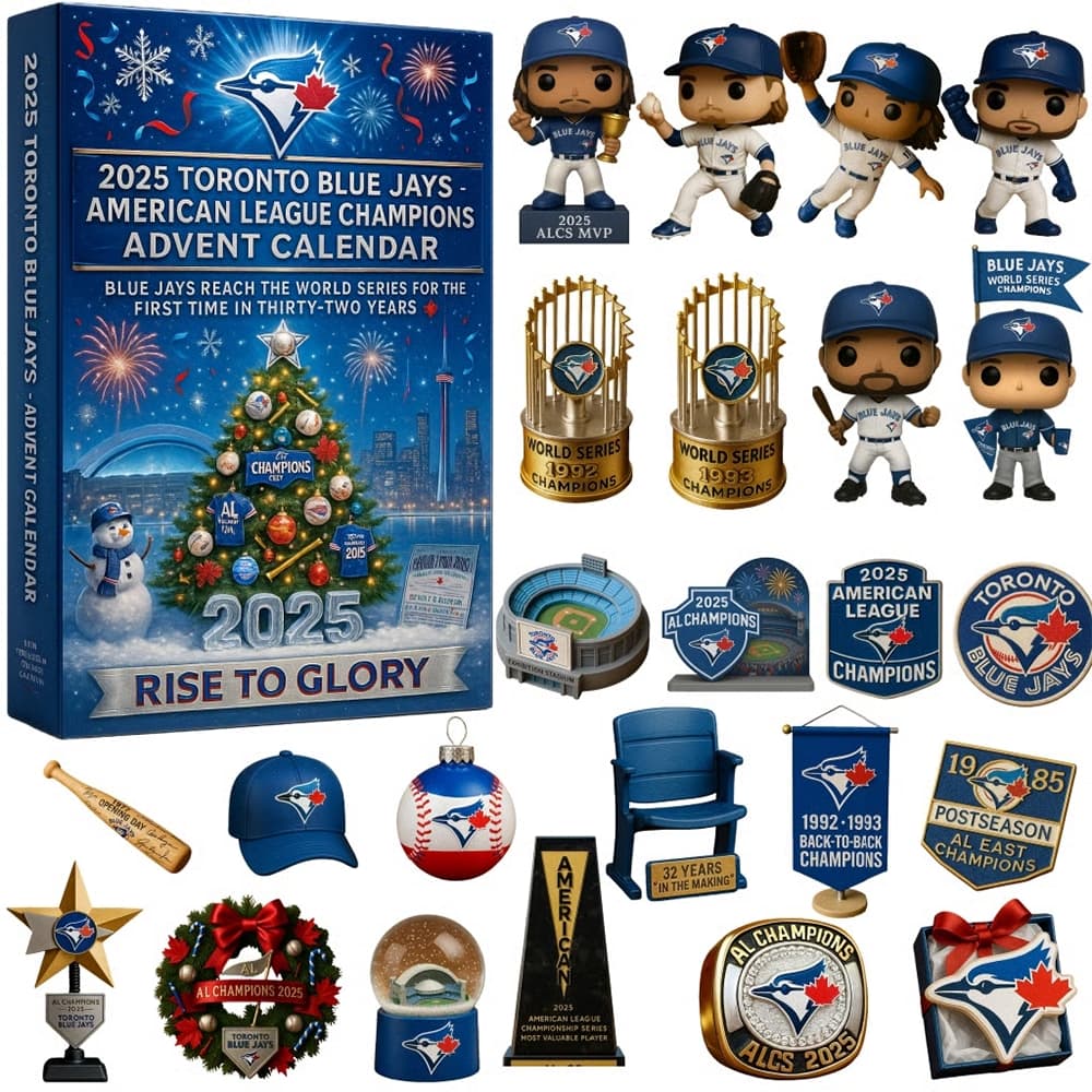Toronto Blue Jays 2025 American League Champions Advent Calendar (24 MLB Ornaments) - Image 1