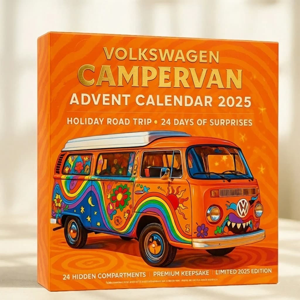 Volkswagen Campervan Advent Calendar 2025 - 24-Day VW Bus Ornaments - Image 2